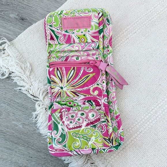 Vera Bradley Pink & Green Trifold Women’s Wallet - Picture 3 of 3